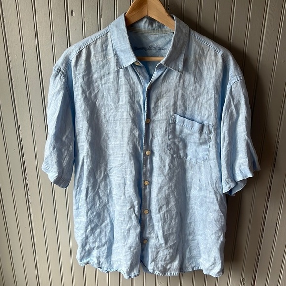 TOMMY BAHAMA Men’s Just Maui’d Tropical Button Down Short Sleeve Shirt - Large - Picture 1 of 9
